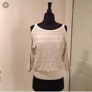 NWOT White House Black Market Gold Top